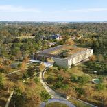 Plan 3D du futur siège bioclimatique du Crédit Agricole à Montrozier