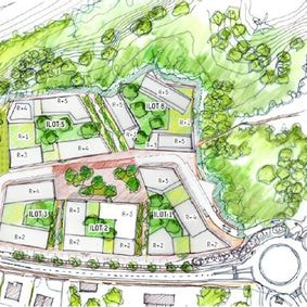 Dessin architectural du quartier du Prissé à Bayonne