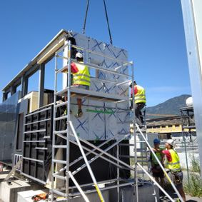 montage facade hors site projet européen infinite