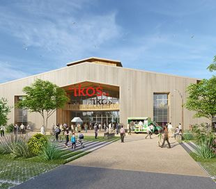 perspective 3D du futuru village ikos village duréemploi (c) AGC consultants