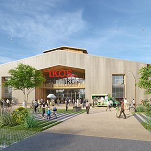 perspective 3D du futuru village ikos village duréemploi (c) AGC consultants