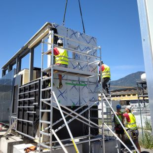 montage facade hors site projet européen infinite
