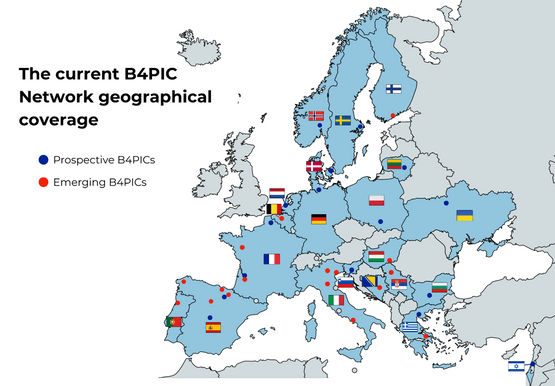 clusters déjà impliqués dans le projet européen star track