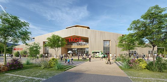 perspective 3D du futuru village ikos village duréemploi (c) AGC consultants